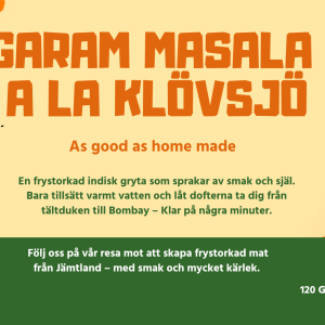 Frystorkad Garam masala från Sverige